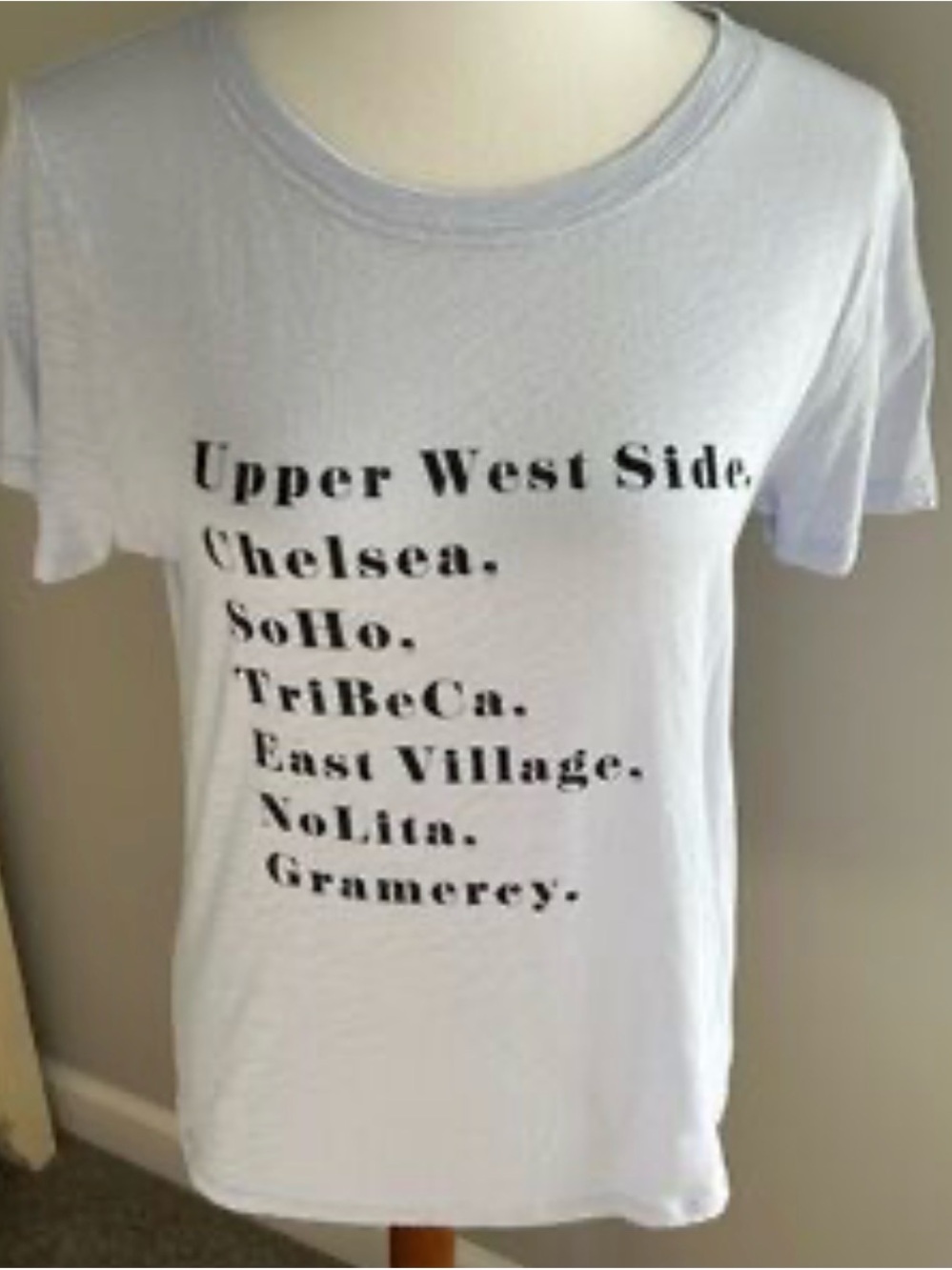 J.Crew NYC Neighborhoods “Highly Sought After” Blue T-Shirt- Size S